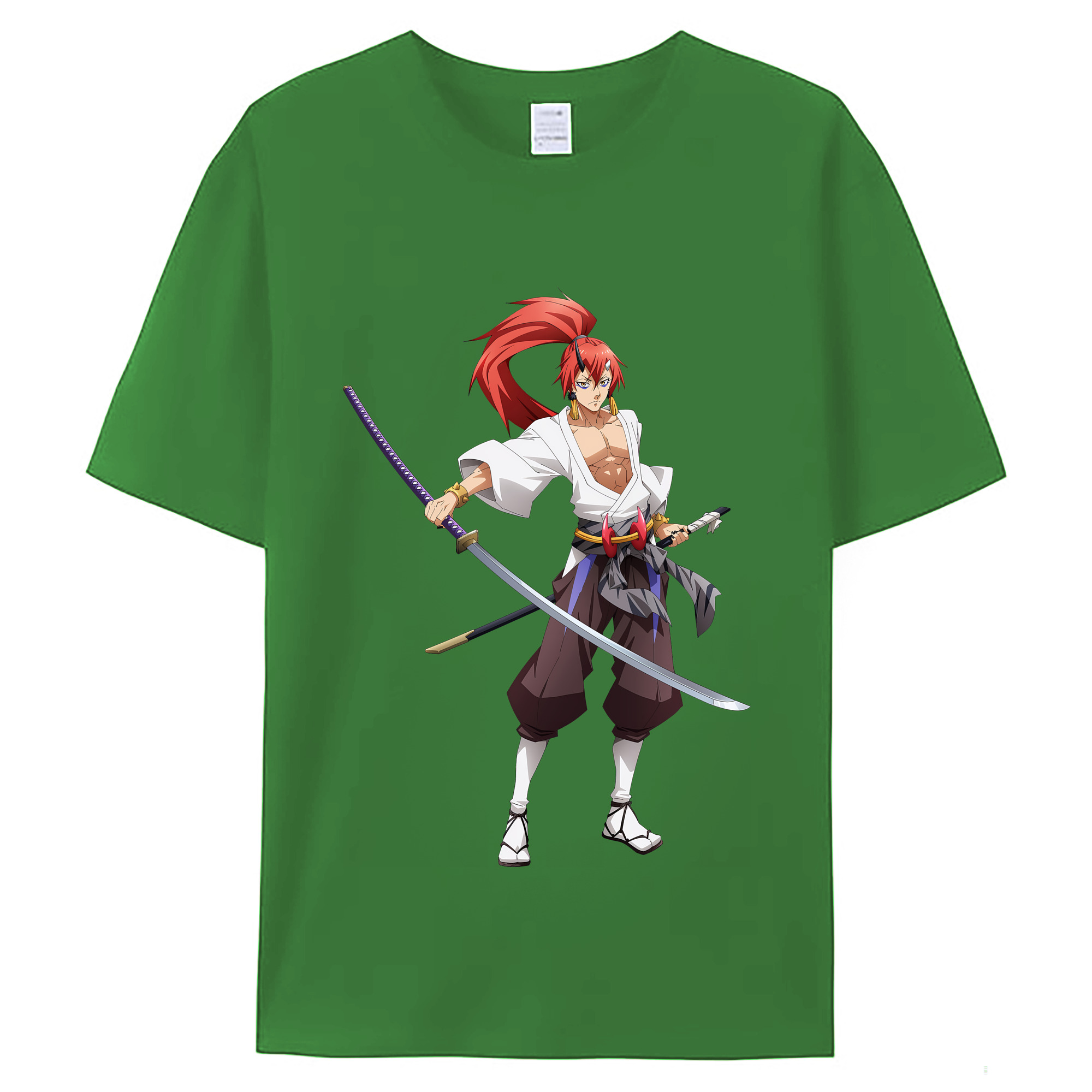 （画像用） 転スラ Regarding Reincarnated to Slime レディースカジュアルプリントTシャツ（綿100％）